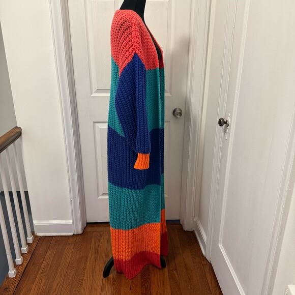 Boohoo Colorful Women's Long Cardigan Sweater - Picture 6 of 15
